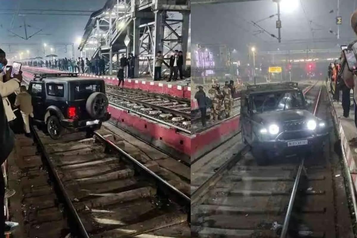 ‘साइकोलॉजिकल टेस्ट होना चाहिए!’ रेलवे ट्रैक पर थार दौड़ाने का वीडियो वायरल