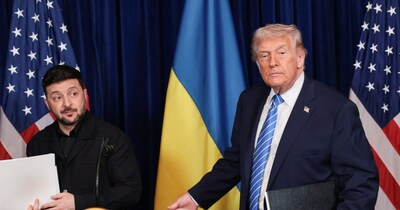 डोनाल्ड ट्रंप और जेलेंस्की.