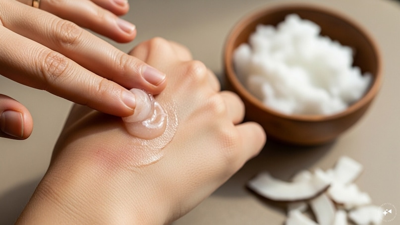 Heals Minor Irritations: Due to its antibacterial and anti-inflammatory properties, coconut oil soothes cuts, rashes, and redness, promoting faster healing and reducing discomfort.