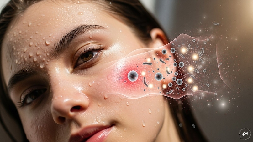  Reduces Acnes And Breakouts: Its antimicrobial properties help combat acne-causing bacteria while balancing oil production, making skin clearer and less prone to breakouts.