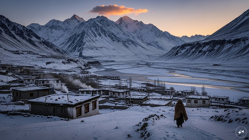 Ladakh: Ladakh appears in Dhurandhar, with Patthar Sahib’s stark, high-altitude landscapes amplifying the film’s themes of isolation and endurance. Filming began in August 2025 amid logistical challenges, including a brief halt due to crew illness. The environment shapes the narrative’s tension, with Ranveer Singh completing his portions by October 2025. (File Photo) Ladakh: Ladakh appears in Dhurandhar, with Patthar Sahib’s stark, high-altitude landscapes amplifying the film’s themes of isolation and endurance. Filming began in August 2025 amid logistical challenges, including a brief halt due to crew illness. The environment shapes the narrative’s tension, with Ranveer Singh completing his portions by October 2025. (File Photo)