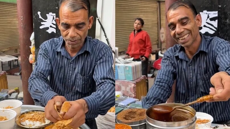 भारत के सबसे बड़े कंप्यूटर बाज़ारों में से एक दिल्ली में, जो हलचल भरे कॉर्पोरेट कार्यालयों से घिरा हुआ है, यह चाट विक्रेता एक फोल्डेबल टेबल पर एक साधारण स्टॉल लगाता है और ग्राहकों को दही भल्ला परोसता है। उनका सफर महज 2 रुपये में चाट की प्लेट बेचने से शुरू हुआ। आज उसी प्लेट की कीमत करीब 50 रुपये है।