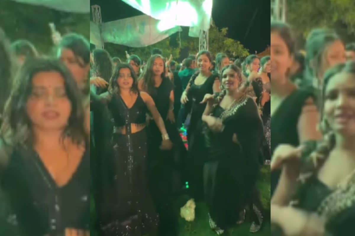 Ankush raja के गाने पर काली साड़ी में लड़कियों ने किया धमाकेदार डांस, मूव्स ने किया सभी को दीवाना!