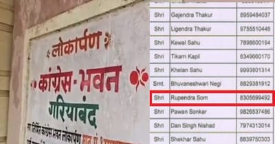 मंडल अध्यक्षों की सूची में दिवंगत रूपेंद्र सोम का नाम.