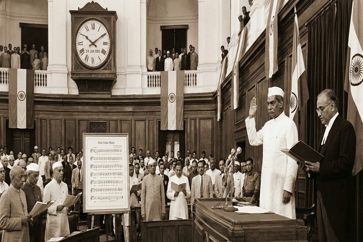 24 जनवरी 1950: आजादी के बाद का सबसे बड़ा दिन जब देश को एक साथ मिले राष्ट्रगान और राष्ट्रपति जानिए इतिहास