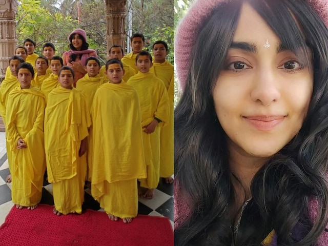 VIDEO: अदा शर्मा ने वैदिक छात्रों संग किया महिषासुरमर्दिनी स्तोत्र का पाठ