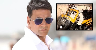 सोमवार रात को अक्षय कुमार की गाड़ी की टक्कर ऑटोरिक्शा से हुई थी.