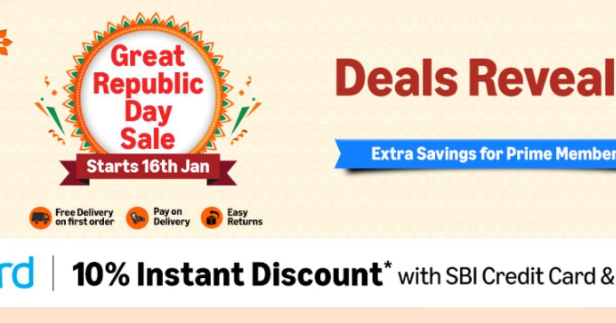 Tach – अमेज़न रिपब्लिक डे सेल में डील का खुलासा, AC और वाशिंग मशीन पर भारी डिस्काउंट, आधे दाम में TV और कई सामान