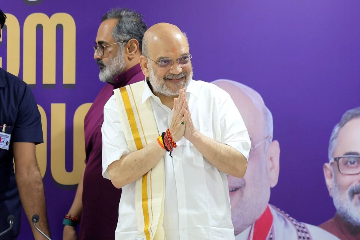 अमित शाह का साउथ इंडियन लुक देखा क्या आपने केरल में कांग्रेस-लेफ्ट को एक साथ दे दिया चैलेंज- Photos