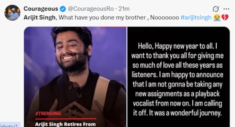 Arijit Singh reaction Arijit Singh reaction