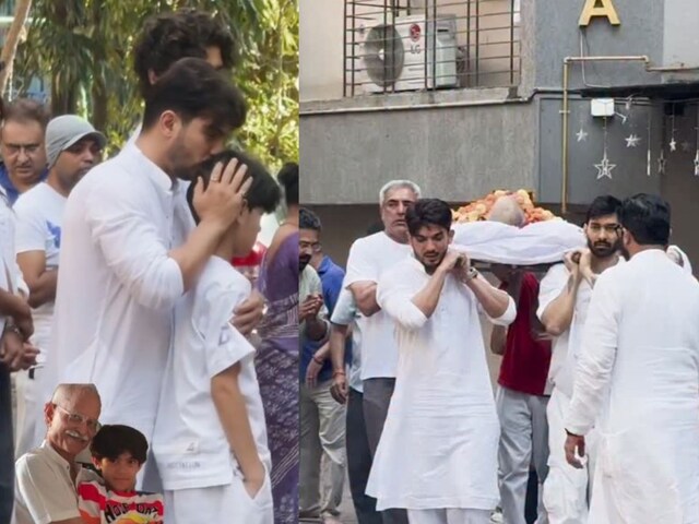 Arjun Bijlani broke down at his father-in-law's funeral, hugged his son and controlled himself