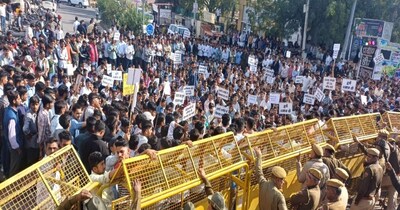 Barmer Youth Protest OMR Sheet Scam, Demand RPSC and Selection Board Dissolution
