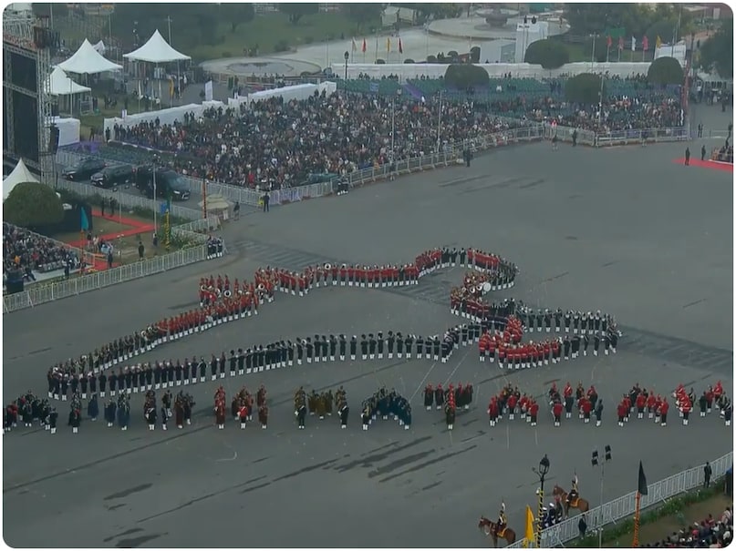Beating Retreat Ceremony, Beating Retreat Ceremony 2026, President Droupadi Murmu, PM Modi Beating Retreat Ceremony, Operation Sindoor Strength, 77th Republic Day celebrations, Beating Retreat Ceremony at Vijay Chowk, बीटिंग रिट्रीट सेरेमनी, बीटिंग रिट्रीट सेरेमनी 2026, पीएम मोदी बीटिंग रिट्रीट सेरेमनी, ऑपरेशन सिंदूर शक्ति, विजय चौक पर बीटिंग रिट्रीट सेरेमनी