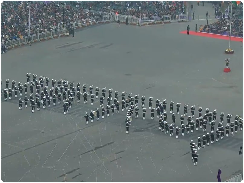 Beating Retreat Ceremony, Beating Retreat Ceremony 2026, President Droupadi Murmu, PM Modi Beating Retreat Ceremony, Operation Sindoor Strength, 77th Republic Day celebrations, Beating Retreat Ceremony at Vijay Chowk, बीटिंग रिट्रीट सेरेमनी, बीटिंग रिट्रीट सेरेमनी 2026, पीएम मोदी बीटिंग रिट्रीट सेरेमनी, ऑपरेशन सिंदूर शक्ति, विजय चौक पर बीटिंग रिट्रीट सेरेमनी