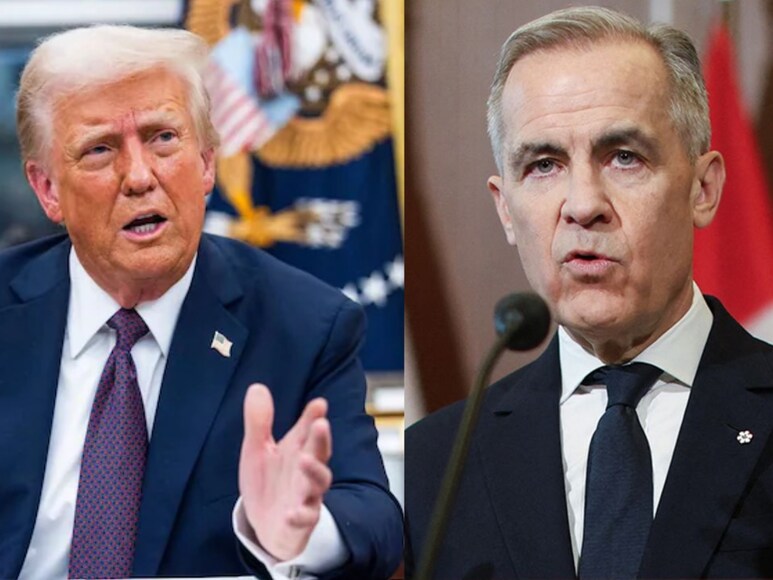 Trump vs Carney, Canada Lives Because of america says trump, Davos 2026 trump speech, NATO Greenland Dispute, ट्रंप वर्सेस कार्ने, कनाडा अमेरिका, EU Tariffs, US Canada tension