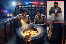 खाली ट्रक में रखी थी भारी स्टेपनी, पुलिस ने चैक किया तो निकला 81 लाख का माल