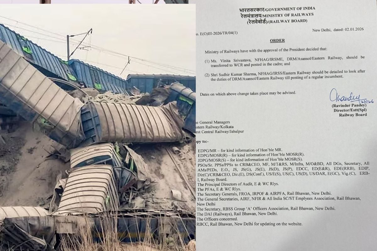 जसीडीह-झाझा ट्रेन हादसे पर डीआरएम पर बड़ी कार्रवाई जानें