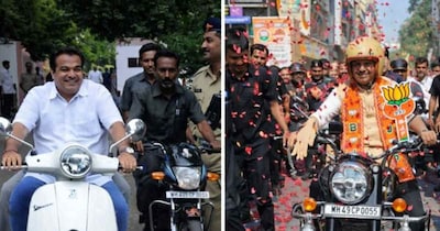 Devendra Fadnavis Bike Ride