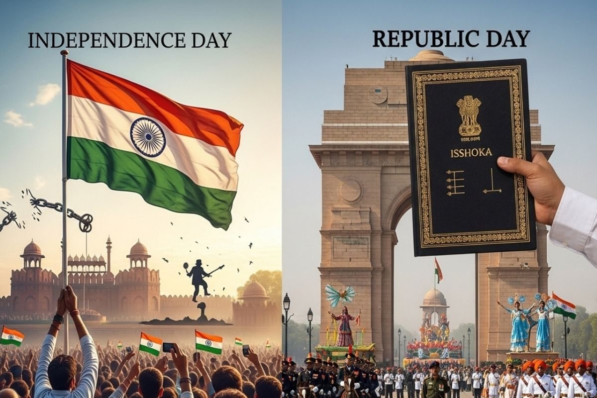 गणतंत्र दिवस और स्वतंत्रता दिवस के बीच क्या अंतर है एक ने दी पहचान दूसरे ने दिया जीने का अधिकार
