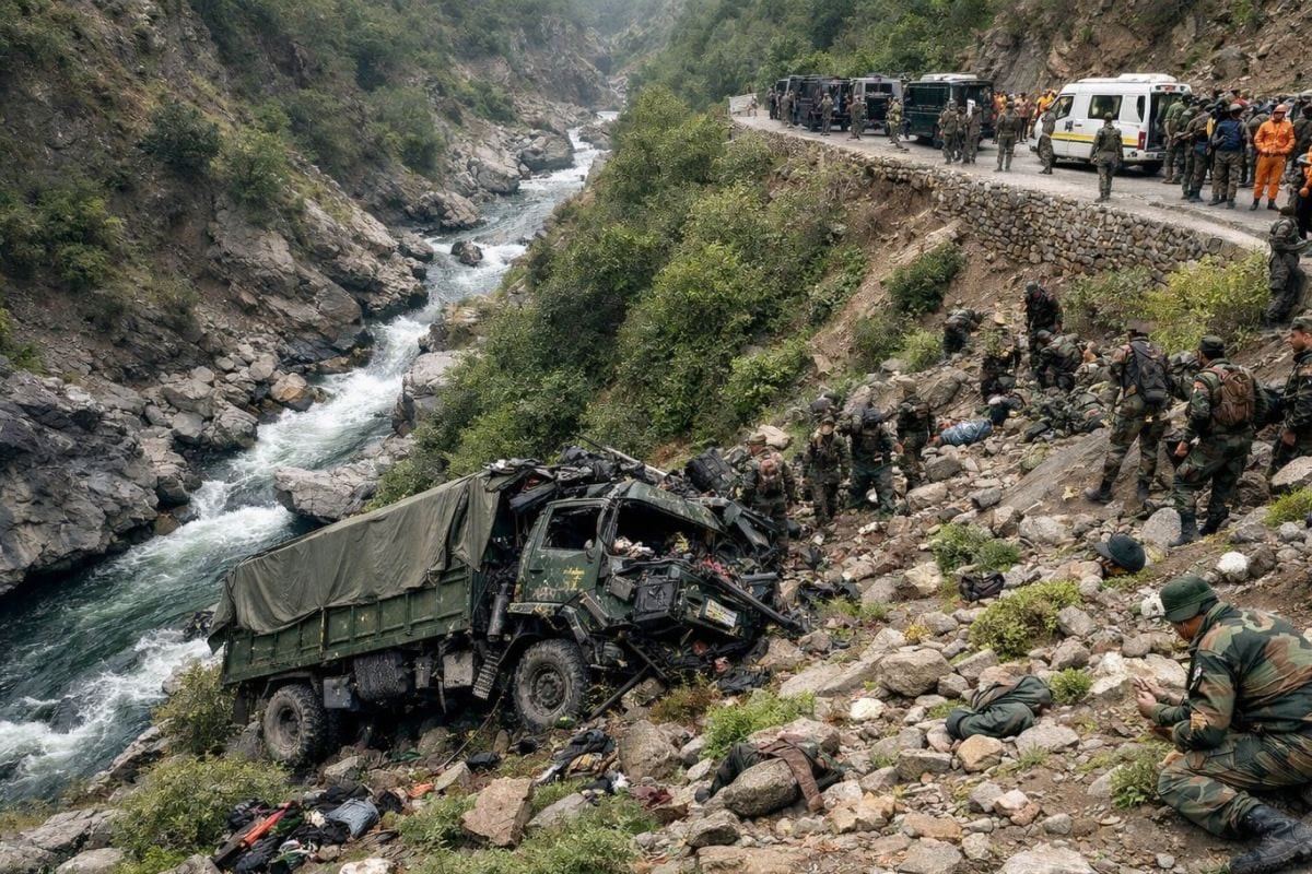 डोडा के भद्रवाह में सेना की बस खाई में गिरने से 10 जवान शहीद आखिर खानी टॉप पर क्या और कैसे हुआ