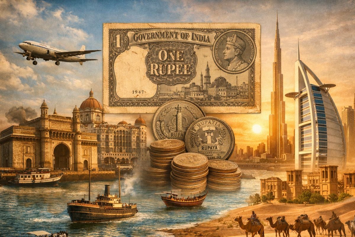 कभी यूएई तक था इंडिया बॉम्बे से होता था कंट्रोल दुबई में चलता था बस भारत का रुपया