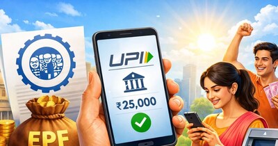 EPFO की बड़ी डिजिटल पहल: अप्रैल से UPI के जरिए PF निकासी संभव. (Image:AI)