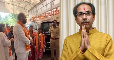 सुमित वजाले एकनाथ शिंदे की शिवसेना के उम्मीदवार हैं, जो वोट मांगने उद्धव के घर पहुंच गए.