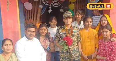 परिवार के साथ बीएसएफ जवान सपना सिंह 