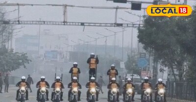 जयपुर के महला रोड़ पर परेड का अभ्यास करते सेना के जवान। 