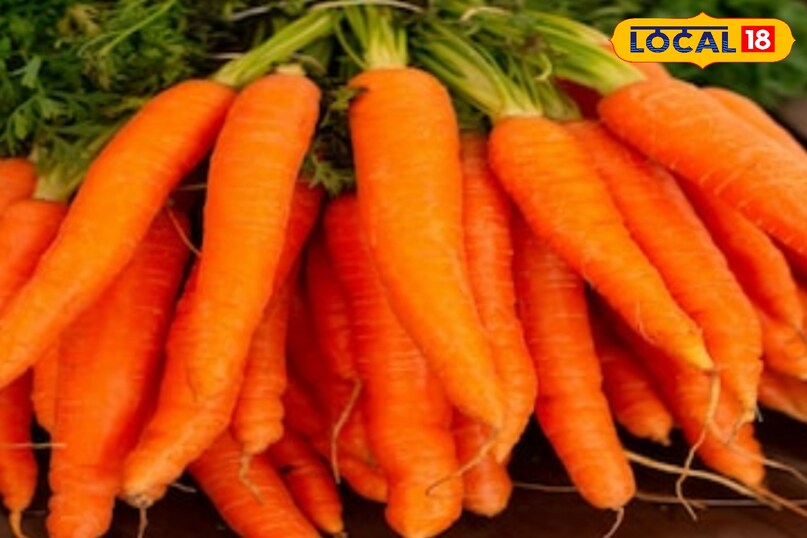 सर्दी आते ही बाजार मे बिकने लगती है गाजर 