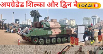भारतीय सेना की 'Know Your Army' प्रदर्शनी में सजे हथियार। 