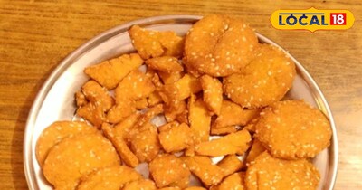 घर पर बनाये गुड तिल मठी