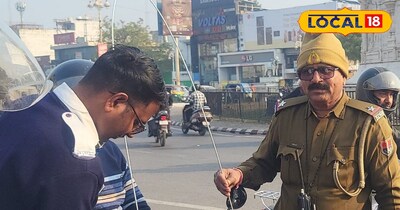 आमजन की सुरक्षा में ट्रैफिक पुलिस।<br>