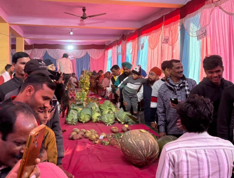 विशाल आकार का कोहड़ा बना लोगों की पसंद