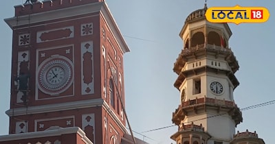 घंटाघर और नगर निगम में लगी घड़ी.