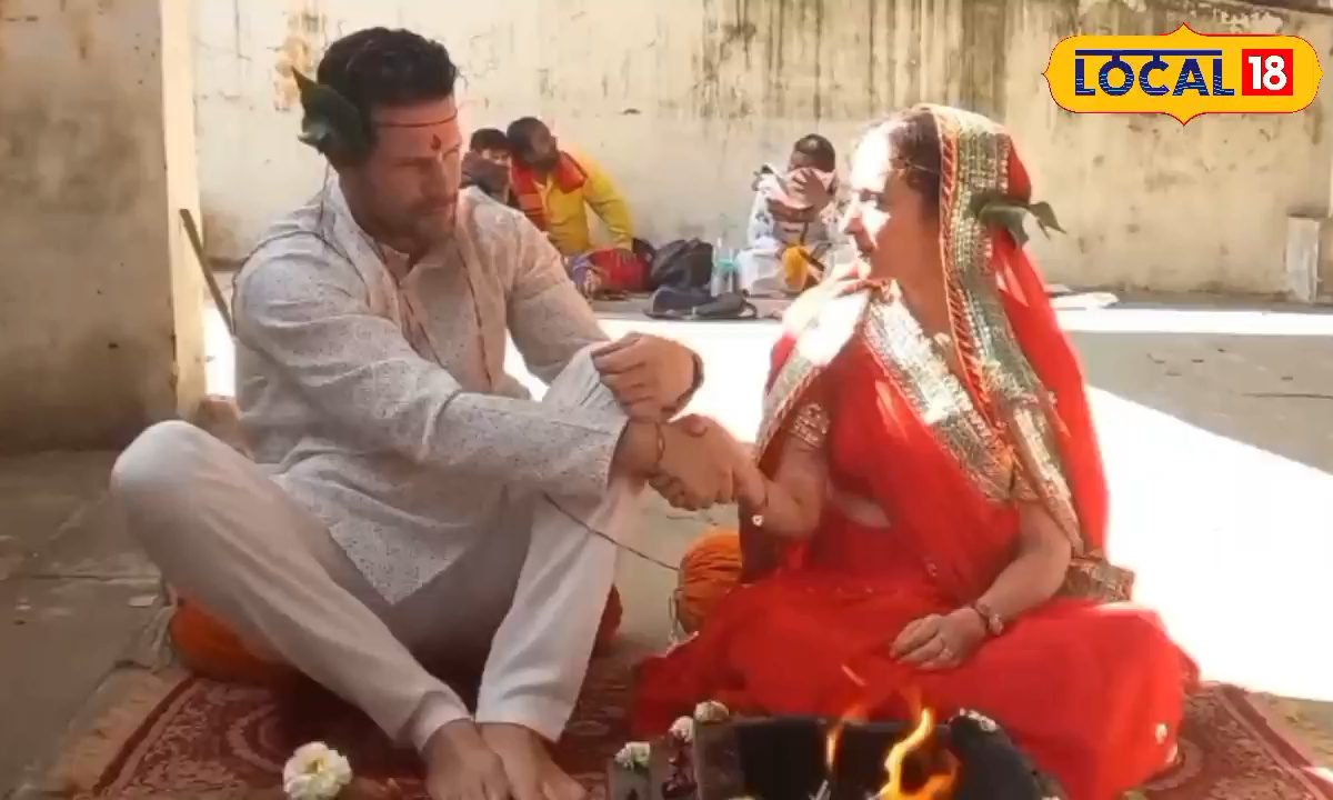 स्पेन का प्यार पुष्कर की पवित्रता! ब्रह्म सरोवर किनारे क्लारा-राउल ने रचाई सनातनी शादी रचा इतिहास देखें वीडियो