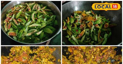 करेले टमाटर की सब्जी, रेसिपी