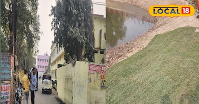 रातों रात बनी सड़के और बिछाया जा रहा घास