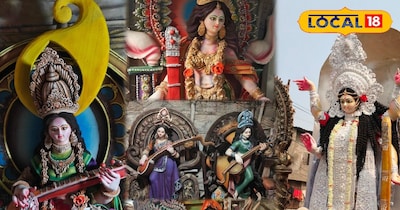 3D idols change the mood of Saraswati Puja, a new craze grows in Jamshedpur mark