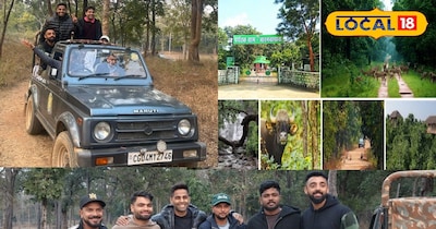 टीम इंडिया ने बारनवापारा जंगल सफारी का लिया आनंद