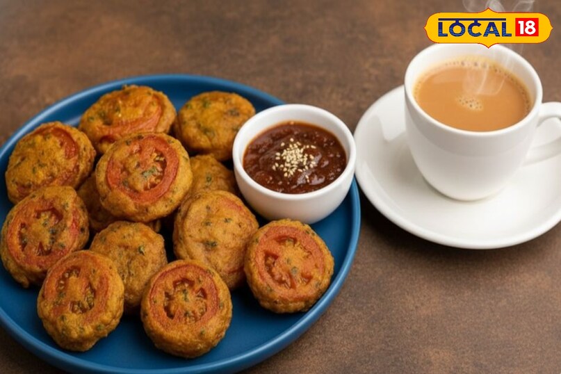 ठेचा टमाटर पकौड़ा