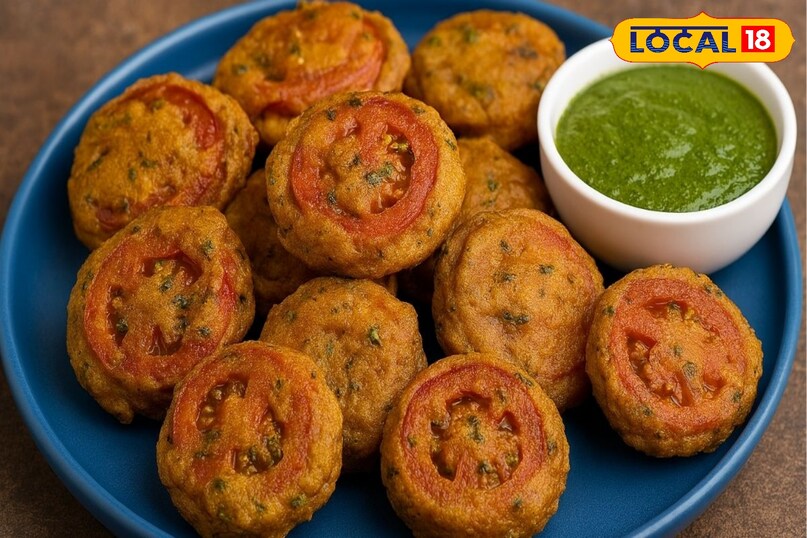 ठेचा टमाटर पकौड़ा