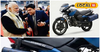 पेट्रोल बाइक में लगी इलेक्ट्रिक हाइब्रिड किट