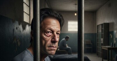 अदियाला जेल में बंद इमरान खान. (AI Generated)