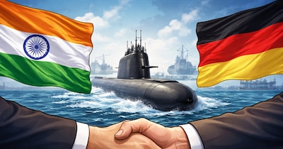 अगले हफ्ते हो सकता है भारत और जर्मनी में 8 बिलियन डॉलर का पनडुब्बी सौदा. (AI Image)