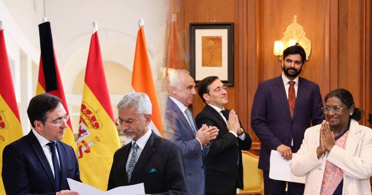 राष्ट्रपति मुर्मू से मिले स्पेन के विदेश मंत्री, जयशंकर संग आतंकवाद पर चोट, दोस्ती के 70 साल पर AI से रेलवे तक बात