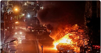 ईरान में हुई हिंसा के लिए खामेनेई ने अमेरिका और इजरायल को जिम्मेदार ठहराया है. (रॉयटर्स) 