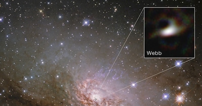 James Webb Telescope ने दिखाया ब्लैक होल का सबसे शार्प एज, 30 साल पुरानी थ्योरी पलटी. (Photo : NASA/ESA/CSA)