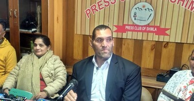 शिमला में प्रेस कॉन्फ्रेंस द ग्रेट खली ने कहा कि पांवटा साहिब में राजस्व विभाग में बड़े पैमाने पर भ्रष्टाचार हो रहा है.