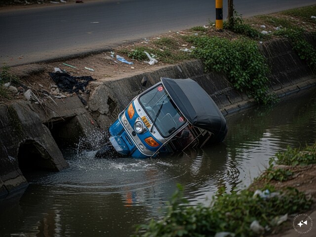 नोएडा के बाद अब मेरठ में नाले ने ली जान, आबूलेन के खुले नाले में गिरा ई-रिक्शा